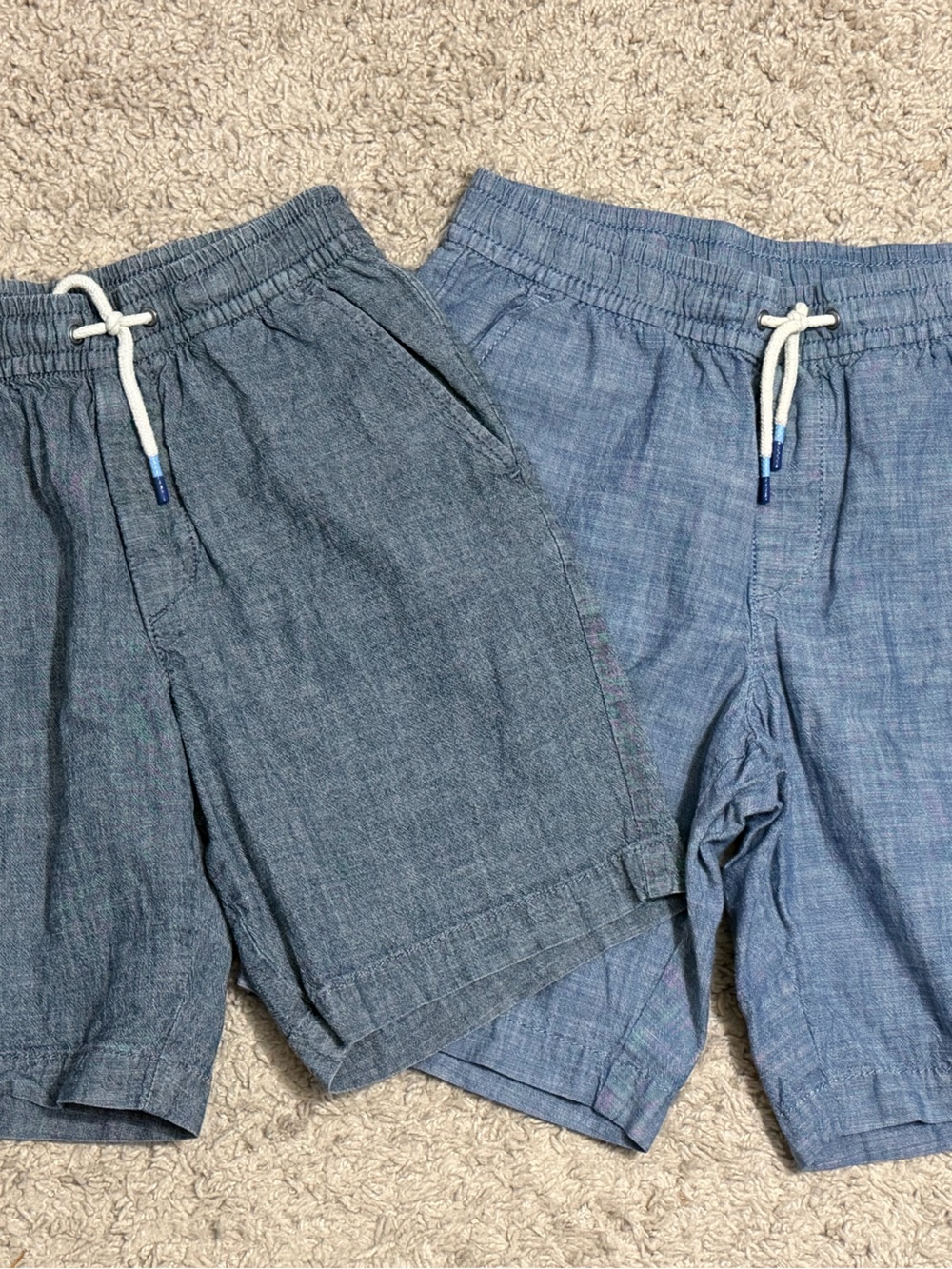 GAp boys XL shorts- 2 pair, shades of blue.